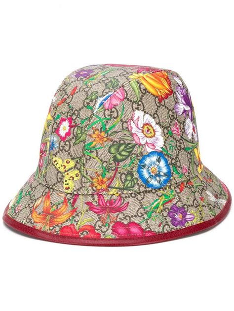 gucci cap blumen|gucci bucket hat.